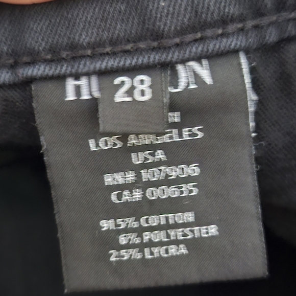 Hudson Women's Black Made in USA Skinny Pant Size 28. - Picture 4 of 9